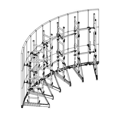 5.5*3m Curved LED Wall System 5.5*3m Curved LED Wall System