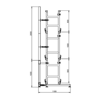 Elevated LED Screen Support System 2*2m