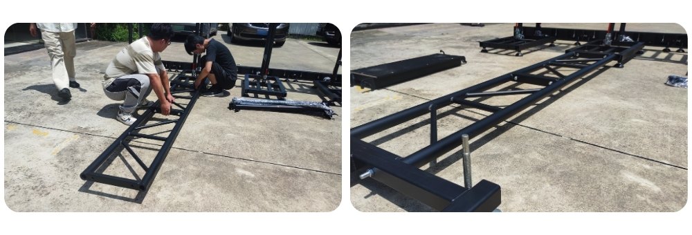 Extended base LED wall support system