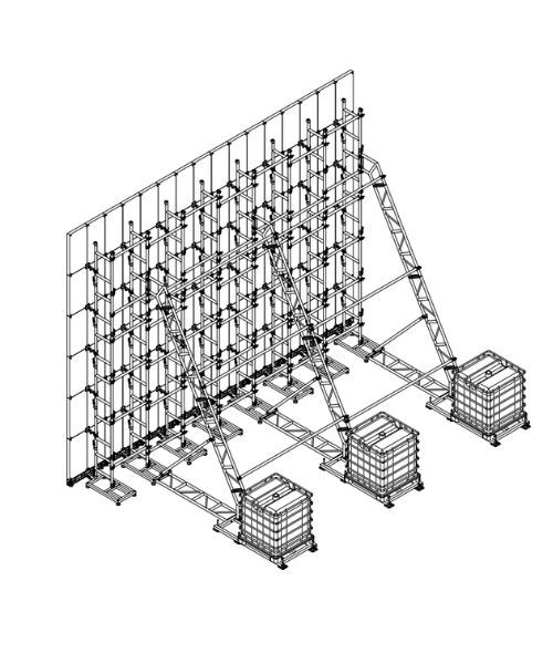 #Extended base  LED ground installation solution
