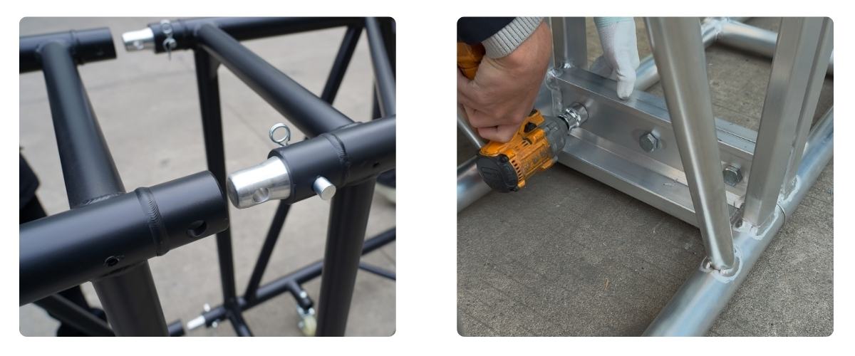 spigot vs bolted lighting truss connection systems