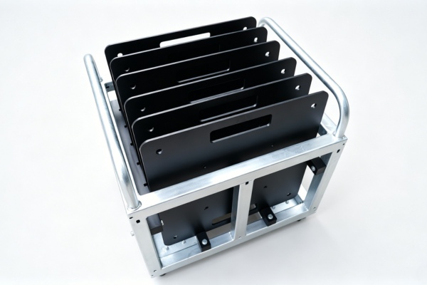 Base plate storage cart for six 600 by 600 mm truss base plates Base plate storage cart for six 600 by 600 mm truss base plates