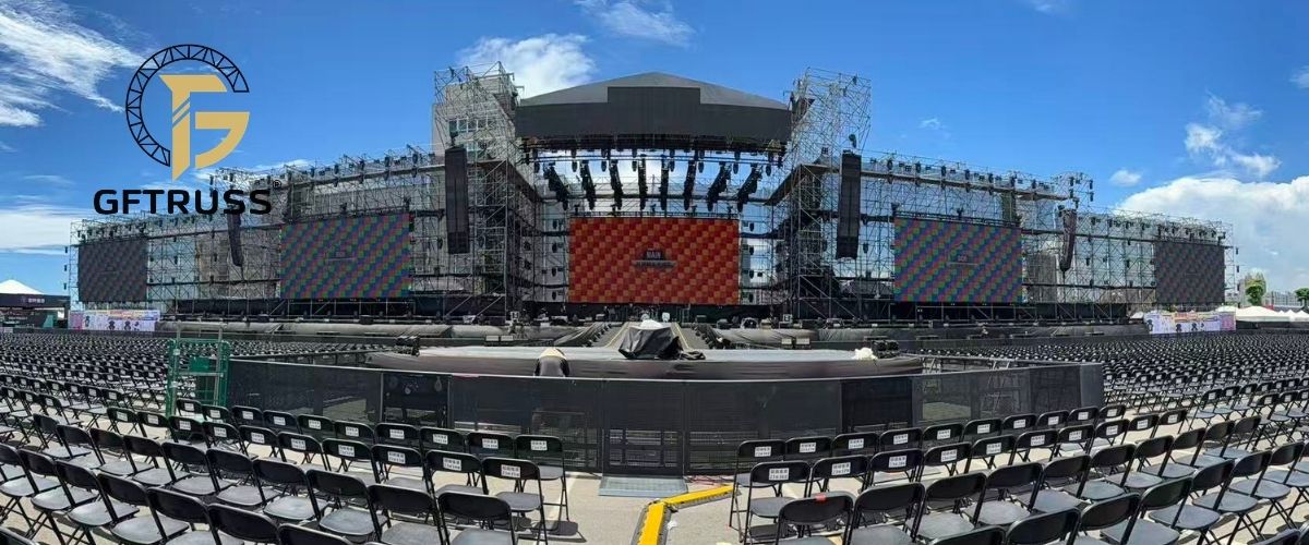 Large-scale outdoor festival aluminum stage truss system Large-scale outdoor festival aluminum stage truss system