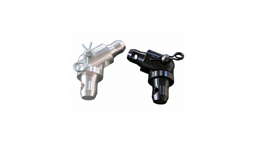 Aluminum tower hinge for truss pillar installation